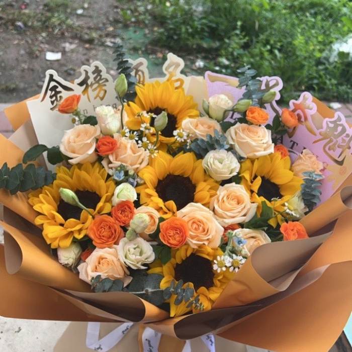 西安户县送高考生什么花